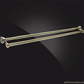 Elghansa Monterno CD-2-Bronze Карниз двойной для ванной с кольцами (12шт) 103,5-185, бронза