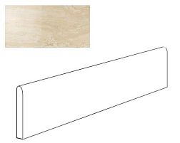 Atlas Concorde Marvel Pro Travertino Alabastrino Battiscopa Мatt Плинтус 7,2x60 см