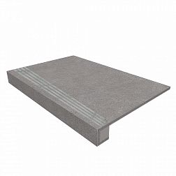 Estima Luna LN02 Grey Серая Неполированная + Подступенок (14,5x120) Ступень 33х120 см