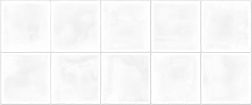 Gracia Ceramica Mango White Sguare 01 Белая Глянцевая Настенная плитка 25х60 см