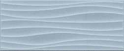 Gracia Ceramica Aqua Monocolor Sugar Blue Wall 01 Голубая Матовая Настенная плитка 25x60 см
