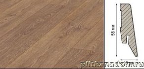 Плинтус Kronotex Ktex1 МДФ 58x19 мм D 2801