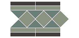 Top Cer Melbourne Green Border Зеленый Матовый Бордюр 20,1х28 см