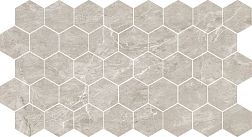 Bode Marble Porcelain BMB8557M1 Nuvola grigio мозаика полированная 26,7х30,8 см
