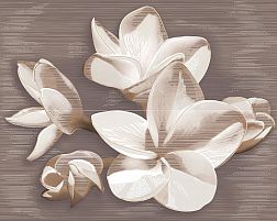 Azori Amati Plumeria Alba Панно 50,5х40,2 (из 2-х плиток) см