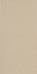 Paradyz Bazo Beige Nacinana Sol - Pieprz Mat Бежевая Матовая Ступень простая 29,8x59,8 см