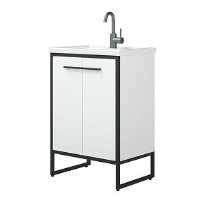 Corozo Айрон SD-00000399 Тумба под раковину 60, черно-белый, Фостер 60