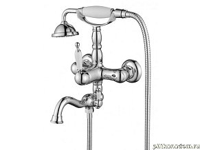 Aksy Bagno Prestigio 701 Cмеситель для ванной (излив не поворотный), хром