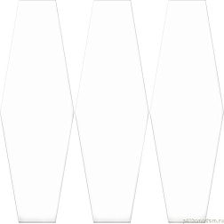 Oset Versalles Hex White Белый Матовый Керамогранит 20x24 см