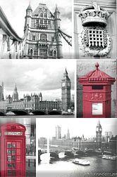 Absolut Keramika Monocolor Composicion London Calling C Декор 15х22,5 см