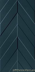 Marca Corona 4D Chevron Deep Blue Matt Rett Настенная плитка 40х80 см
