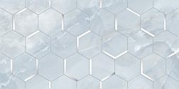 Kerlife Onice Blu Forma Голубой Глянцевый Декор 31,5x63 см