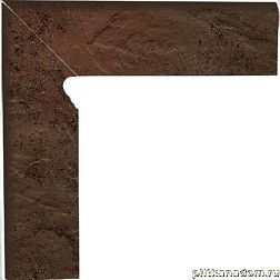 Paradyz Semir Brown Цоколь левый (B+A) 30х8,1х1,1 см