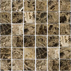 Starmosaic Wild Stone Dark Emperador Polished (JMST055) Мрамор Мозаика 30,5х30,5 (4,8х4,8)