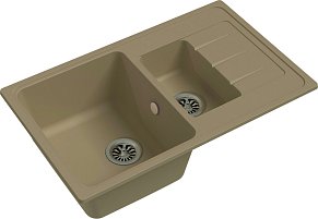 Мойка кухонная Ewigstein Elegant 60KF 1,5-чаши + крыло 782*480мм топаз