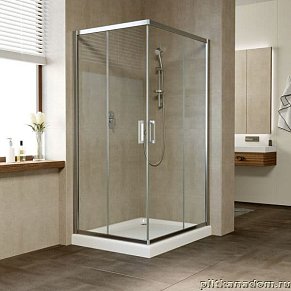 Vegas Glass ZA-F 90х80 01 01 Душевой уголок 90х80 прозрачный с покрытием