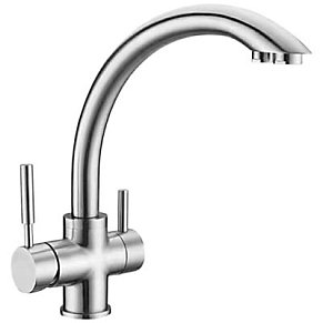 Смеситель для кухни со встроенным фильтром (краном) под питьевую воду Oute T60103B