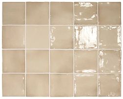 Equipe Manacor Beige Argile Бежевая Глянцевая Настенная плитка 10х10 см