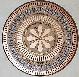 Belleza Калинка Эфес Вставка бежевый круг d 10 см