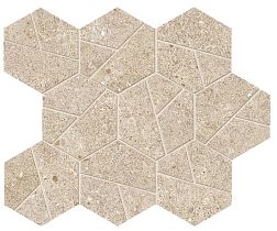 Atlas Concorde Boost Stone Cream Mosaico Hex Декор 25х28,5 см