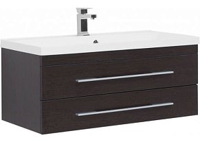 Тумба с раковиной Aquanet Нота NEW 100 венге