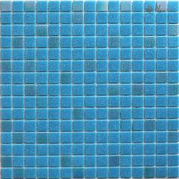 NS-mosaic Econom series MIX29 Мозаика стеклянная синяя (сетка) 32,7х32,7 (2х2) см