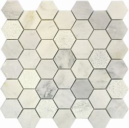 Muare Каменная мозаика QS-Hex003-3f-48P-10 Мозаика 30,5х30,5 см