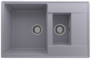 Ulgran Quartz Prima 780 1,5 K-05, бетон Мойка кухонная 50х20