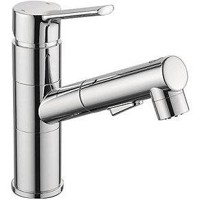 Смеситель для кухни с выдвижной лейкой Oute T60433B