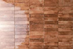 RHS Ceramiche (Rondine group) Mojave J9127 Cotto Brick Коричневый Глянцевый Керамогранит 6x25 см