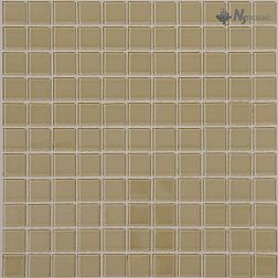 NS-mosaic Crystal series S-468 стекло Бежевая Глянцевая Мозаика 30х30 (2,5х2,5) см