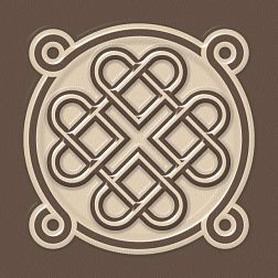 Estima Декоративная вставка Celt Beige Коричневая Неполированная 5,8x5,8 см