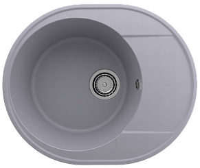 Ulgran Quartz Nora 585-05, бетон Мойка кухонная 48,5х20
