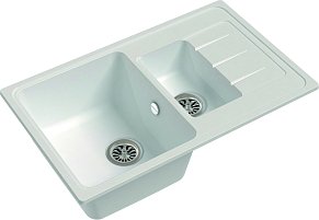 Мойка кухонная Ewigstein Elegant 60KF 1,5-чаши + крыло 782*480мм иней