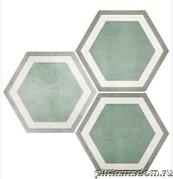 Durstone Six Cementine Pisa Aqua Зеленый Матовый Декор 23x27 см