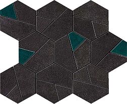 Atlas Concorde Boost Tarmac Mosaico Hex Jade Мозаика 25x28,5 см