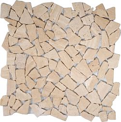 Premium Marble Чистые цвета Travertine Classic Tumbled Мозаика 1,5x1,5 29,7x29,7 см