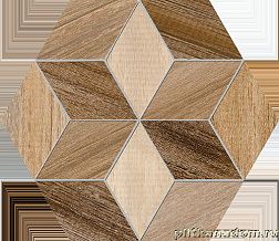 Vives Seine Hexаgono Freret Multicolor Коричневый Матовый Керамогранит 23x26,6 см
