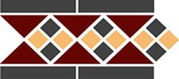 Top Cer Octagon New Border Lisbon with 1 strip (Tr.20, Dots 14+21, Strips 14) Бордюр 28х15 см