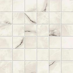 Atlas Concorde Russia Symphonyx Crystal Mosaic Белая Лаппатированная Мозаика 30х30 см