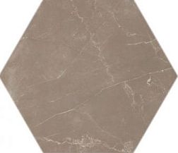 Casalgrande Padana Marmoker Pulpis Tortora Esagono Lucido Декор 51,9х30 см