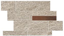 Atlas Concorde Norde Platino Brick Corten A598 Мозаика 29,7x39 см