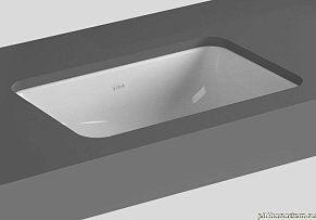 Vitra S20 5474B003-0618 Раковина встраиваемая снизу, 43 рекомендуется со смесителем Dynamic S A40950EXP