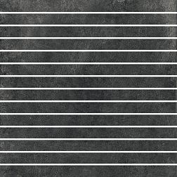 Iris Ceramica Hard Leather Mosaico Dark List. Мозаика 2,1х30 30x30 см