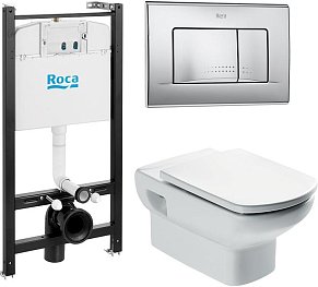 Инсталляция с подвесным унитазом Roca Dama Senso 893104090