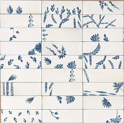 Marazzi Rice Bianco Decoro Leaf Lux M96T Декор 5x15 см