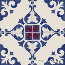 Marca Corona Jolie 8330 Blanc Bleu Trama Декор 10x10 (4 плитки) см