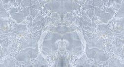 Zodiac Ceramica Onyx Blue Синий Глянцевый Керамогранит 120x260 см