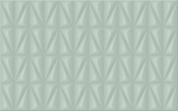 Unitile (Шахтинская плитка) Конфетти 02 Зеленый низ Рельефная Настенная плитка 25х40 см