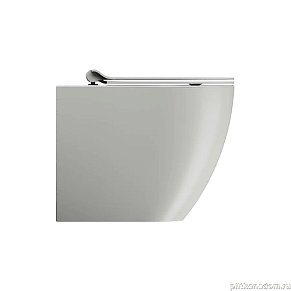 GSI PURA унитаз приставной (бачок в стене) PURA безободковый с водоворотной системой смыва Swirlflush фаянсовый серый матовый (881017)
